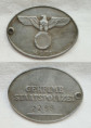 Identifikační štítek Gestapo - oválný.